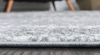Unique Loom Rosso Collection Vintage, Traditional, Bohemian, Geometric, Distressed, Southwestern Area Rug, 2' 0" x 6' 0", Gray/Ivory