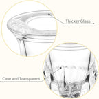 Romadedi Glass Taper Candle Holders - Set of 10 Clear Small Candlestick Holder Bulk, Thicker Glass Candle Sticks Set for Wedding Christmas Party Dining Table Table Centerpiece Decor