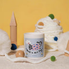 KRD Series Cute Scented Candles & Hanging Freshener Gift Set, 3 Ceramic Jar Candles with Pet Stickers + Ribbon Sachet, 4 Scents for Home & Car