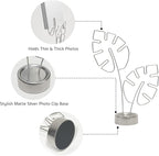 2-Pack Silver Photo Tree Holder, Gift Card Tree Holder, Photo Display Holder Stand, Memo Holder for Christmas, Wedding, Office, Birthday & Party Decorations