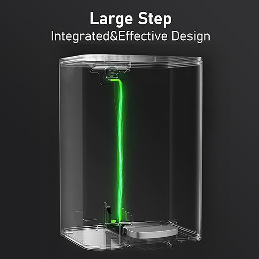 Arlopu 13.2+1.3 Gallon Step Trash Can, Stainless Steel Garbage Bin, Soft-Close Rubbish Bin with Removable Plastic Inner Bucket, Fingerprint-Proof, Lid Dustbin, for Kitchen Home (Pink)