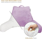 Nestl Reading Pillow for Kids, Small Bed Pillow, Back Pillow for Sitting in Bed, Memory Foam Chair Pillow, Reading & Bed Rest Pillows, Lavender Back Pillow for Bed, Arm Pillow with Pockets