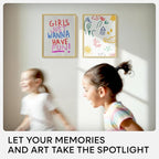 Homeforia 8.5 by 11 Picture Frame Gold, High End Metal 8.5x11 Poster Frames with Mat 6x8 Photo, 8.5 x 11 Frame Matted to 6 x 8 Print, 8.5by11 Wall or Tabletop Frame, Tempered Glass, Wall Kit, Set of 1