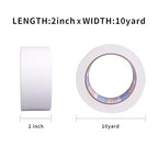 ADHES Double Sided Carpet Tape, Removable and Residue-Free Rug Gripper Rug Tape for Hardwood Floors, Clear Multipurpose Mounting Tape for Area Rugs and Anti-Slip Grips, 2 Inch x 10 Yards,4 Roll