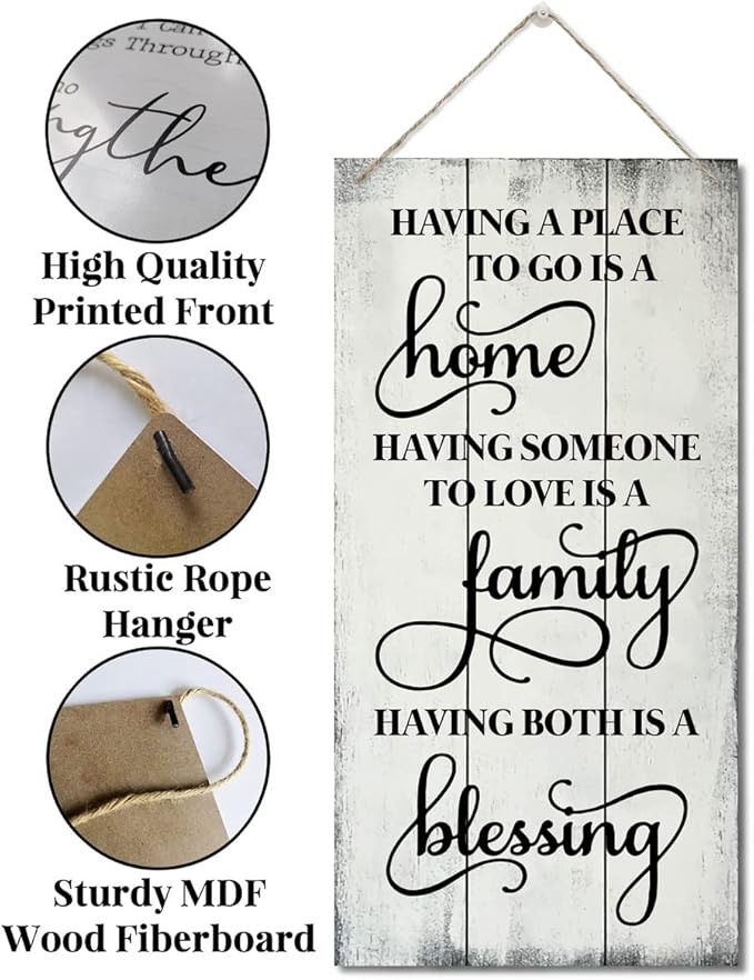 Having Somewhere to Go Decor Sign, Printed Wood Wall Art Sign, Housewarming Gifts, Funny Home Signs Decor, Hanging Wood Sign Home Decorative, Rustic Farmhouse Wood Sign Decor Wall Art 12x6 in