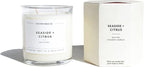 Calyan Wax Co. 2 Wick Candle, Seaside + Citrus Scented Candle, 37 Hour Burn Time, Aromatherapy Soy Candles, Non Toxic & Vegan Soy Wax, Glass Tumbler Scented Candles, 8.8oz