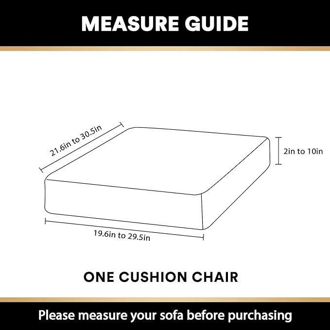 PrinceDeco Couch Cushion Cover Cushion Slipcover for Chair Sofa Cushion Furniture Protector Seat Cushion Sofa Cover for Dog Pet Kid with Elastic Straps Width Up to 29.5", Deep Teal