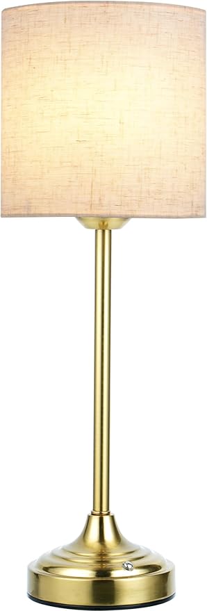 Cordless Table Lamp, 8000mAh, Dimmable, 2700K, Touch Control, Portable, LED, Wireless, Rechargeable, Battery Operated, Desk Lamp, Kitchen Lamp, Fabric Shade, for Dining Room, Bedroom, Living Room