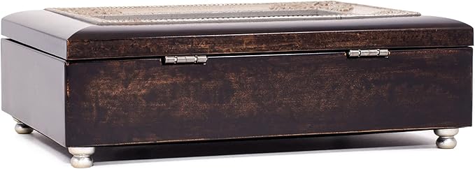 Cottage Garden Forever in Our Heart Bereavement Burlwood Italian Inspired Traditional Music Box Plays You Light Up My Life