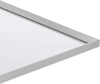 Amazon Basics Rectangular Wall Mount Mirror, Peaked Trim, Nickel, 24" x 36"