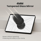 Gold Bathroom Mirror, 20x30 Inch Brushed Gold Metal Frame Mirror for Wall, Rounded Rectangle Bathroom Vanity Mirror, Tempered Glass, Anti-Rust, Horizontal/Vertical