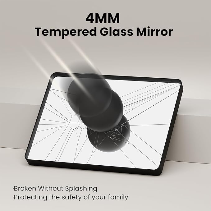 Gold Bathroom Mirror, 22x30 Inch Brushed Gold Metal Frame Mirror for Wall, Rounded Rectangle Bathroom Vanity Mirror, Tempered Glass, Anti-Rust, Horizontal/Vertical