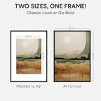 Homeforia Black Wood A1 Frame, High End Oak 23.4 x 33.1 Black Wooden Poster Frames Matted to 16.5 by 23.4 inches Photo, A1 Size Large Wood Picture Frame with Mat A2, Tempered Glass, Wall Kit, Set of 1