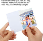 36 Pack Magnetic Picture Frame, Holds 2.5X3.5 Inches Photos Pictures, White Magnetic Photo Frames with Clear Pocket for Refrigerator,Fridge, Locker, Office Cabinet
