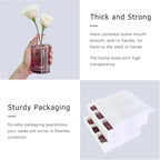 12pcs Glass Bud Vase Set, Small Purple Flower Vases for Centerpieces in Bulk, Mini Vintage Vase for Wedding, Home,Table Decoration