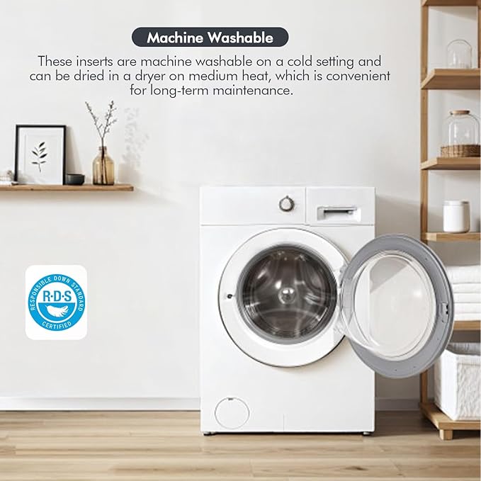 MIULEE Feather Pillow Insert 14x36, Decorative Down Feather Decorative Fluffy Throw Pillow Cotton Fabric for Living Room Sofa Bed