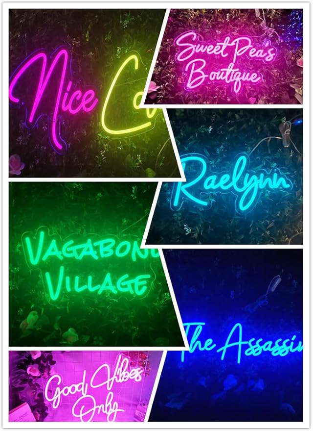 Custom Neon Sign,Neon Sign Customizable for Wall Decor,Birthday Gift, Gifts for girl,Girlfrend, christmas,Wedding,Party,Bar,Salon,Personalized Family Name ligh for Bedroom Decor