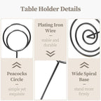 Table Number Holders 20Packs - 3.35 Inch Table Number Stands Place Card Holder for Wedding Party Graduation Reception Restaurant Home Photo Picture Office Memo (Black, 3.35")