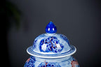 Chinese Ceramic Jar Ginger Jars with Lids for Home Décor Hand Painted Dragon Blue and White Porcelain Underglazed Red Vase Ornaments from Jingdezhen
