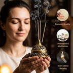 Bless-International-Palo-Santo 100%-Natural-Handmade-Incense-Sticks Organic-Chemicals-Free-for-Relaxation-Positivity-Yoga-Meditation 12-Inches-1-Hour-Plus-Burning-Time-75-Sticks-7-OZ