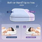 cozyide Cervical Neck Pillow with Removable Pillowcase, Memory Foam Bed Pillows for Neck and Shoulder Support, Ergonomic Neck Support Pillow for Side, Back and Stomach Sleepers, 26" L x 17" W