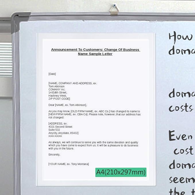 HIIMIEI Magnetic Photo Frames for Refrigerator 8.5x11, 4 Pack Fridge Magnets Picture Frame Photo Pocket,Perfect for Displaying Frames,Children Artworks and Schedules