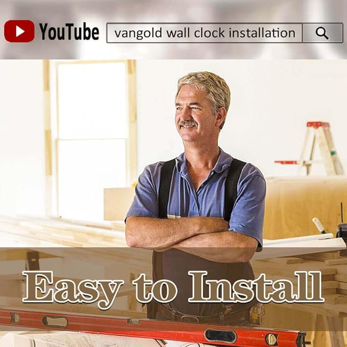 VANGOLD Big Wall Clock for Living Room