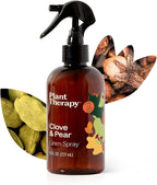 Plant Therapy Clove & Pear Fall Linen Spray 8 oz A Fun, Feel-Good Scent with Fall Flair, Adds Cozy Charm & Cheerful Vibes, Perfect for Spritzing Linens, Curtains, and Cozy Corners