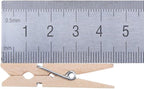 DECORA 45mm Sturdy Heavy-Duty Wooden Clothespins for Photo Clips Scrap Booking Crafts Gift Wrapping,100 Pieces