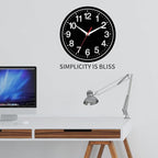 Wall Clock Modern 8 Inch Battery Operated Silent Non Ticking Small Analog Clock Decorative for Bedroom Kitchen Bathroom Office Home