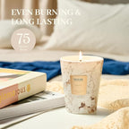 M&SENSE Santal Scented Candles for Home, Lead-Free Wick Highly Scented Jar Candles, 14.1 Oz 80 Hours Lasting Burning Candles Gifts for Women, Relaxing Aromatherapy Candle for Stress Relief