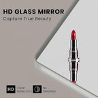 Brushed Nickel Bathroom Mirror 77x36 Inch, Brushed Silver Metal Frame Mirror Wall Mounted, Rounded Rectangle Bathroom Vanity Mirror, Tempered Glass, Anti-Rust, Horizontal/Vertical