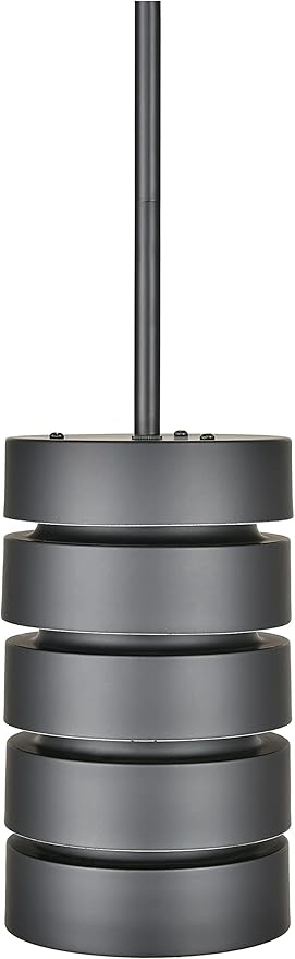 Linea di Liara Macchione Matte Black Pendant Light Fixtures Modern Pendant Lighting for Kitchen Island, Dining Room and Over Sink Lighting Hanging Fixture Industrial Mini Pendant Light, UL Listed