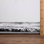 Keen Home Design Area Rugs - 10x14 Non-Shedding, Abstract Rugs for Kitchen, Living Room, Bedroom, Dining Room, Entryway - Size: 9'10" x 14', Abstract Black