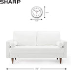 Sharp Wall Clock – Silver, Silent Non Ticking 14 Inch Quality Quartz Battery Operated Round Easy to Read Home/Kitchen/Office/Classroom/School Clocks, Sweep Movement