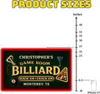 Personalized Billiards Neon Sign, Custom UV Printed Billiard LED Lights Signs, Decorative Wall Art, Lounge, Garage, Man Cave, Bar, Gaming Room Decor, Gifts For Men, Dad, Father, Friends