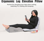 LightEase Memory Foam Leg, Knee, Ankle Foot Support and Elevation Pillow for Surgery Recovery