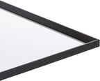 Amazon Basics Rectangular Wall Mount Mirror 24" x 36", Peaked Trim, Black