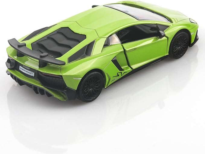 1/36 Scale Lamborghini Aventador LP750-4 SV Diecast Cars Models,Pull Back Vehicles Toy Cars,Cars Gifts for Boys Girls (Green)
