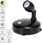 Cordless Spotlight Battery Operated, RGB Uplights with Remote and Timer, LED Indoor Plant Light, Dimmable Tree Accent Lighting, Color Changing Wall Lights for Art Painting Picture Dartboard