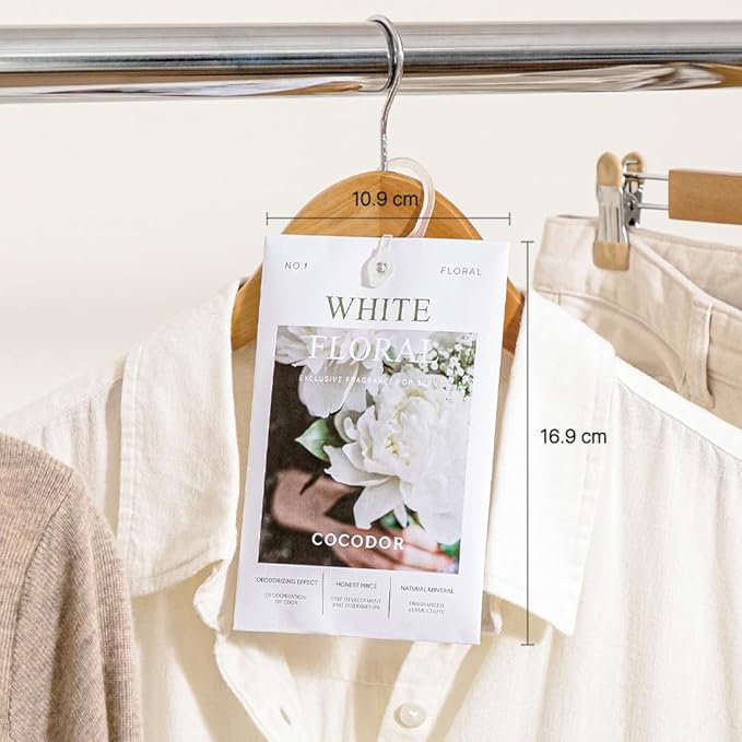 COCODOR 5 Packs Lavender Scented Sachets/Air Freshener Sachets Bags for Drawers, Closet, Cars, Long-Lasting Deodorizers Fresh Scents, Home Fragrance