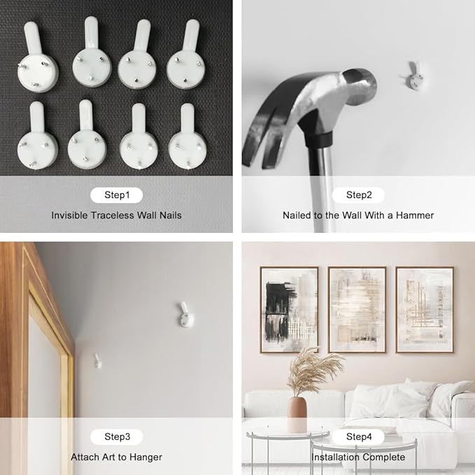 HPINUB Modern Abstract Canvas Art Prints, Black and White, 24"x36", 3-Pack, Neutral, Bedroom, Living Room, Office, Bathroom, Dining Room