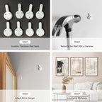 HPINUB Modern Abstract Canvas Wall Art, Set of 3 Framed Art Prints, Black and White Large Wall Painting, 16x24inch Neutral Minimalist Wall Decor for Living Room, Bedroom, Dining Room, Office, Bathroom