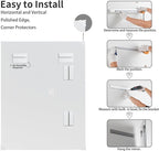 Mirrorons Beveled Mirror, Bathroom Mirrors for Wall 24" x 36", Frameless Rectangle Bathroom Mirror with Beveled Edge, Hangs Horizontally or Vertically, Upgraded Packing