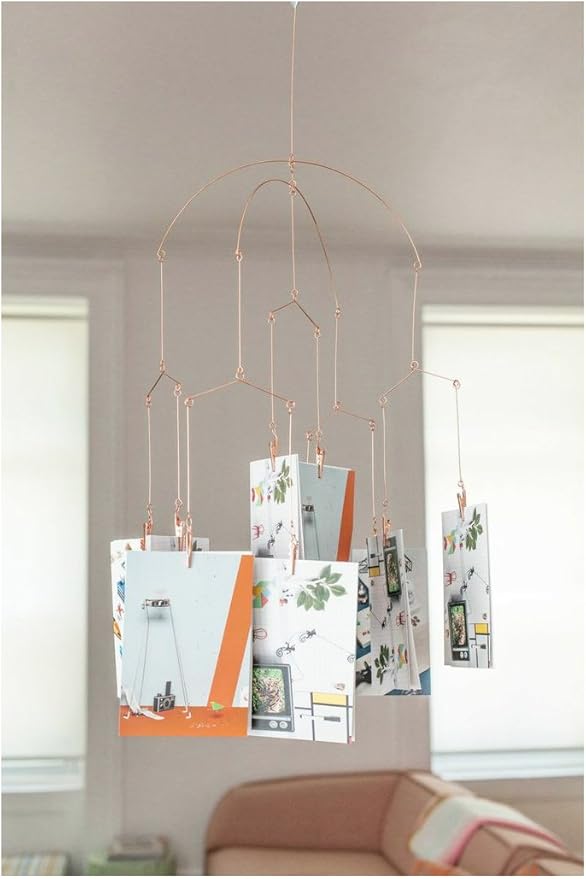 Kikkerland Mobile Photo Clip Fan, Copper