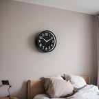 Wall Clock Small Analog 8 Inch Silent Non Ticking Battery Operated Modern Simple Decorative for Kitchen Office Bedroom Bathroom Living Room