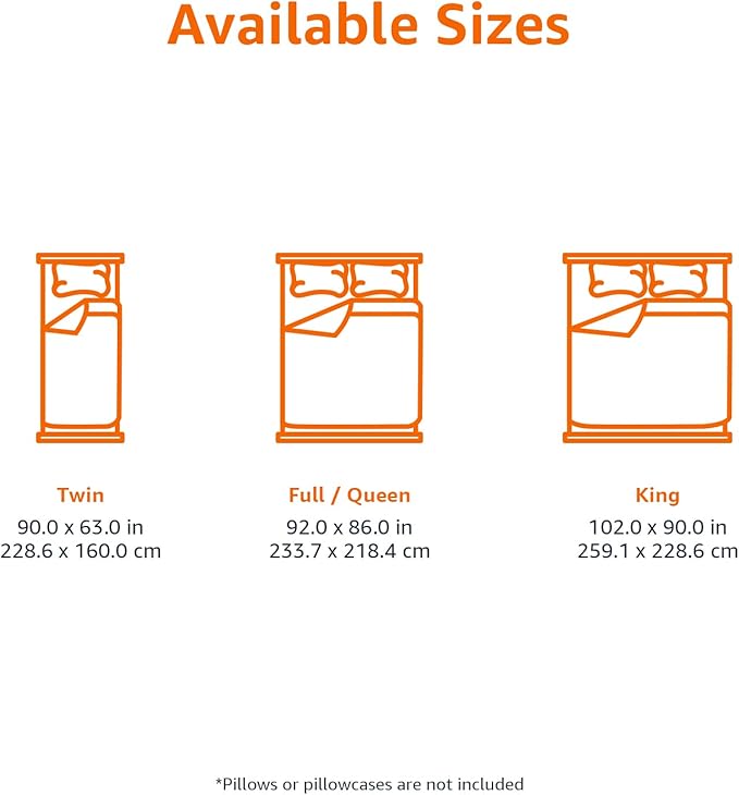 Amazon Basics Comforter Blanket Full/Queen, Reversible Lightweight Microfiber All Season Blanket, Navy/Sky Blue