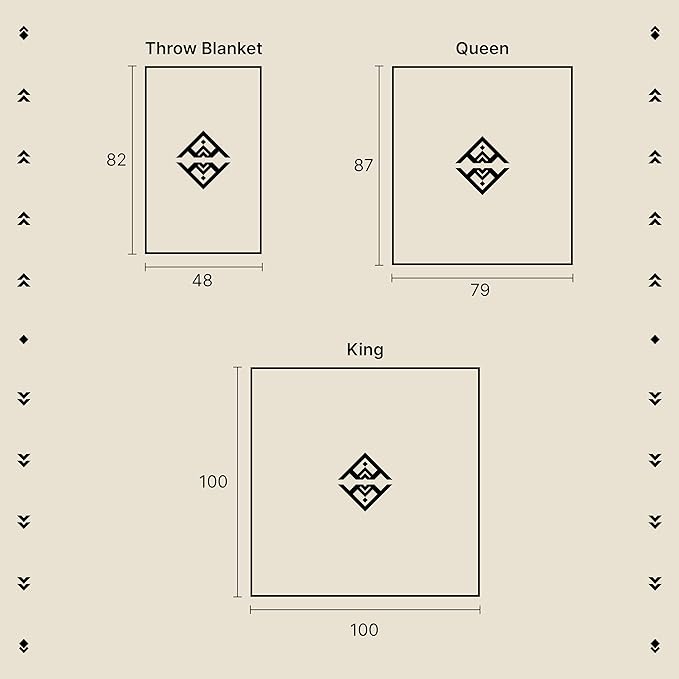 Inca Aztec Throw, Queen, King Blanket | Southwest Indian Navajo Boho Style | Native Cover for Camping, Bedding, Couch, Vanlife | Faux Alpaca, Lightweight, Hypoallergenic (Condor Gray, Throw)