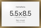 Homeforia 5.5 x 8.5 Business License Frame Bronze, High End Metal 5.5x8.5 Certificate Frame, 8.5x5.5 Document Frames for Wall or Tabletop, 5.5 by 8.5 Picture Frames, Tempered Glass, Wall Kit, Set of 1