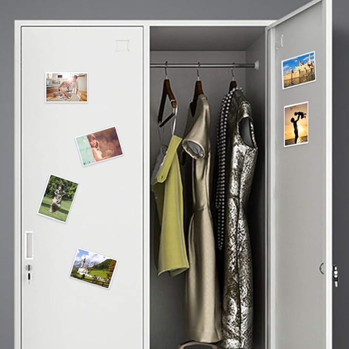 36 Pack Magnetic Picture Frame, Holds 2.5X3.5 Inches Photos Pictures, White Magnetic Photo Frames with Clear Pocket for Refrigerator,Fridge, Locker, Office Cabinet